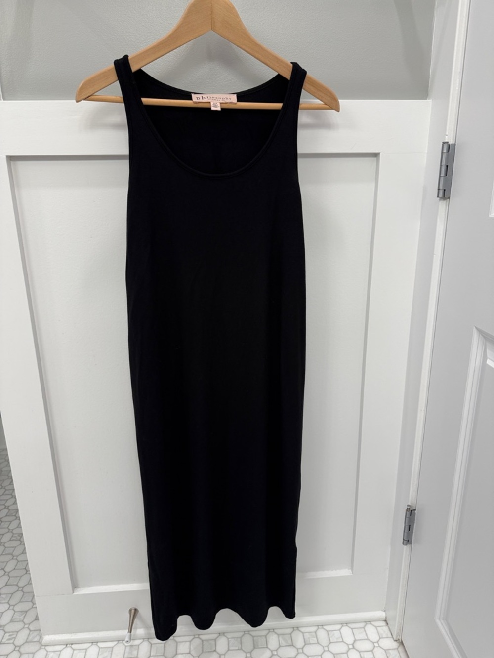 Philosophy Dresses Black Lightweight Midi Dress